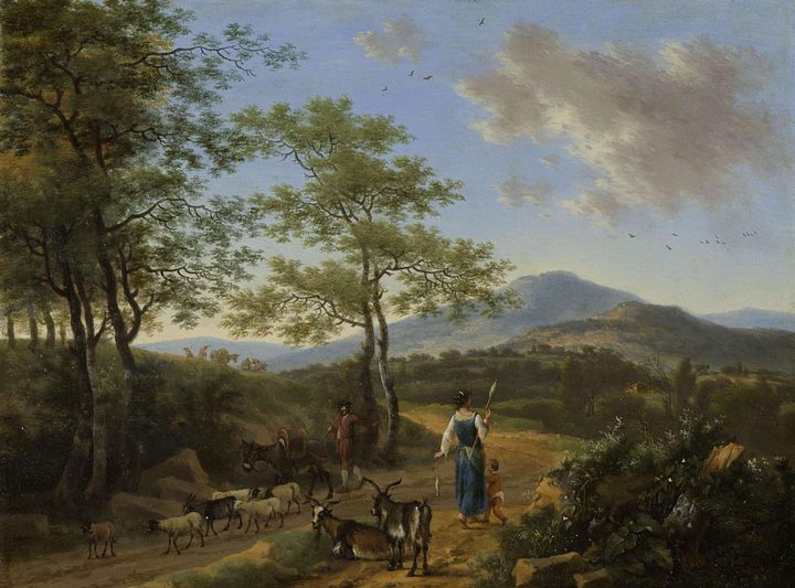 Willem de Heusch~Italian Landscape w - Canvas printing - Paintings