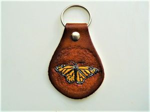 Monarch Butterfly Key Chain  - SOLD - B Bradford Art