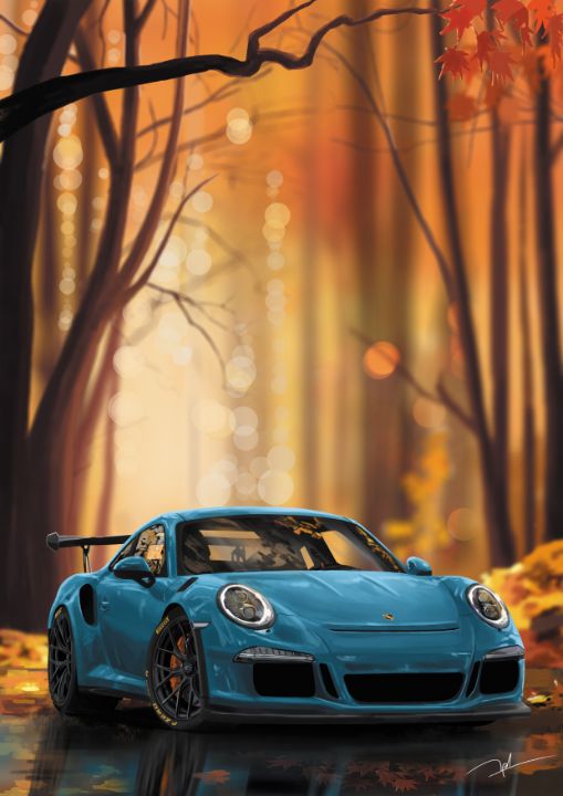 Porsche GT3 RS - Antoine Mouton - Digital Art & AI, Vehicles