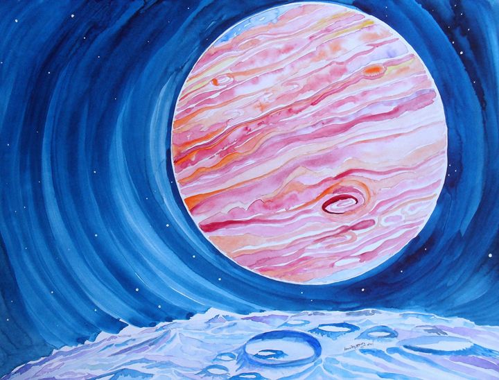 Jupiter's Moon, the ice moon.... - Kevin's art gallery