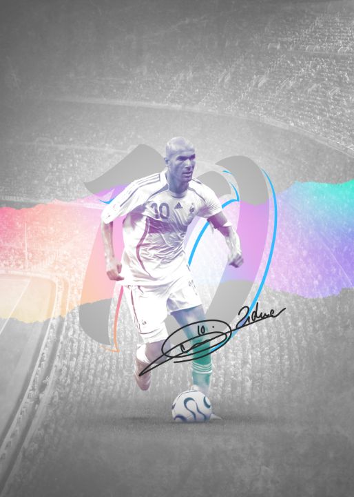 Zinédine Zidane - Premio10 - Digital Art & AI, Sports & Hobbies ...