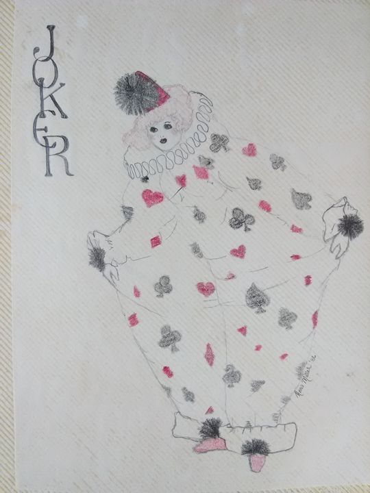 Joker Card A L Miller Drawings Illustration Humor Satire Other Humor Satire Artpal