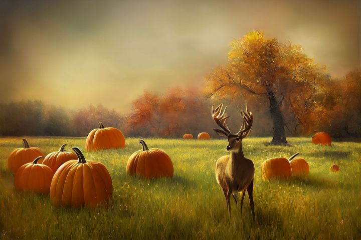 Deer in a Land of Giant Pumpkins - Infocyde's Den