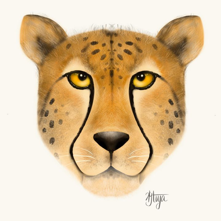 Animal Cheetah Head Vector Black Color Design Element Jaguar Leopard Mascot  Clipart SVG – ClipArt SVG