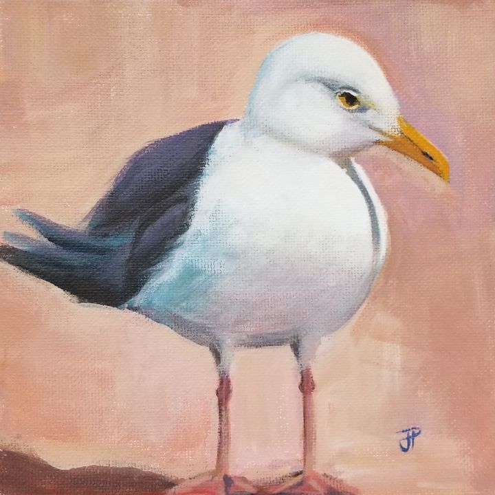 Sweet seagull - JoannPolosArt