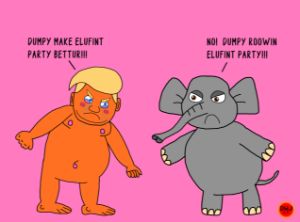 Dumpy and the Elephant - DWJ Little Tanuki