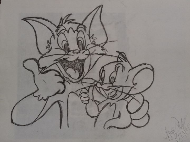 Tom And Jerry - Jamie Pecoy - Drawings & Illustration, Childrens Art 