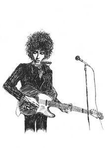 Bob Dylan original Ink drawing