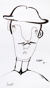 A man with a hat.