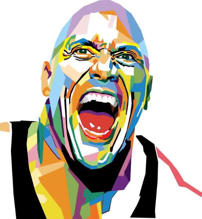 The Rock - Dwayne Johnson - pop art portraits and others - Digital