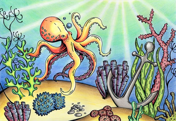 Octopus - HNart88 - Drawings & Illustration, Animals, Birds, & Fish ...