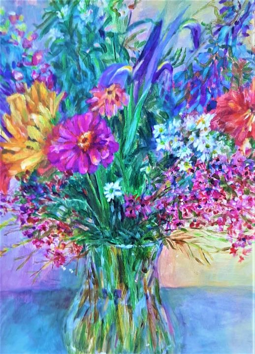Spring Flowers In Vase Mark S Fox Paintings Prints Still Life spring-flowers-in-vase-mark-s-fox-paintings-prints-still-life