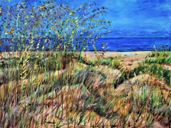 Dunes Near Duck, North Carolina - Mark S. Fox - Paintings & Prints