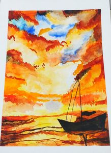 A boat on a beach side