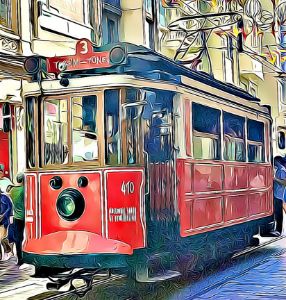 Taksim Tunel Tram in Istanbul