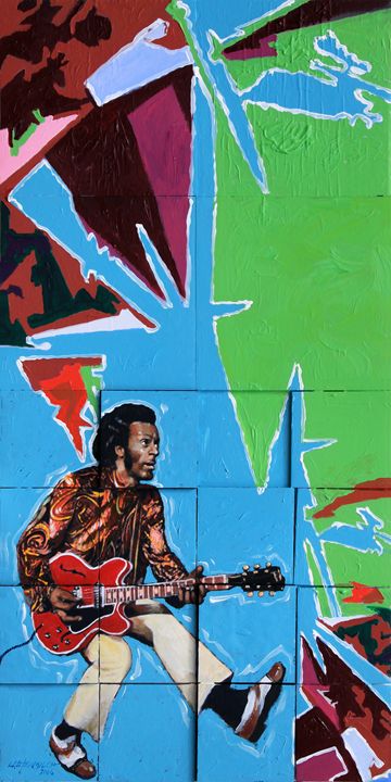 Chuck Berry - Paintings by John Lautermilch