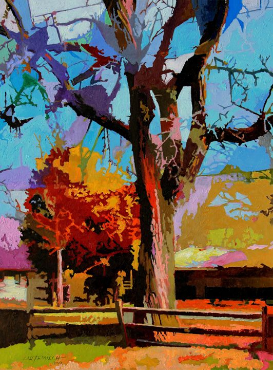 Autumn In Bridgeton - Paintings by John Lautermilch