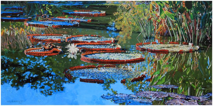 Water Lilies for Amelia - Paintings by John Lautermilch