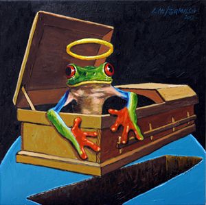 He Was A Very Good Frog - Paintings by John Lautermilch