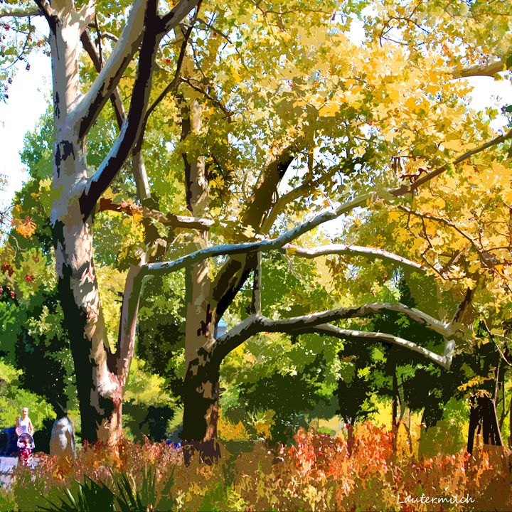 Zoo Trees - Paintings by John Lautermilch