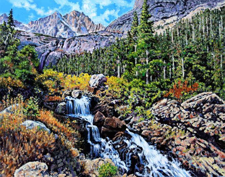 Returning To Colorado Rockies - Paintings by John Lautermilch
