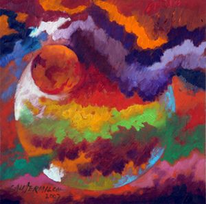 Evolution of a New Planet - Paintings by John Lautermilch