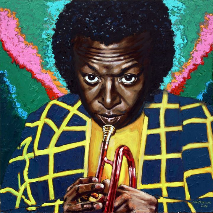 Miles Davis - Paintings by John Lautermilch - Paintings & Prints ...