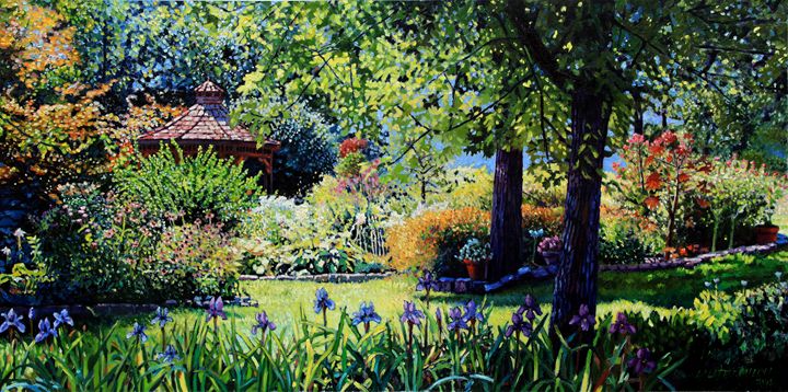 Home On Parish Drive - Oil - Paintings by John Lautermilch