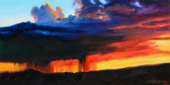 Sun Rain and Clouds - Paintings by John Lautermilch