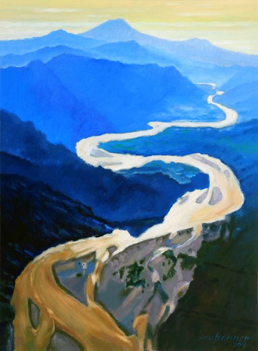 Wandering River - Paintings by John Lautermilch