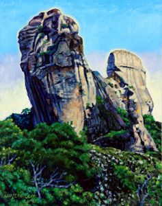 China's Mountains 12 - Paintings by John Lautermilch