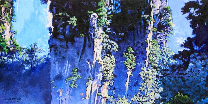 China's Mountains 13 - Paintings by John Lautermilch