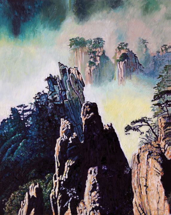 China's Mountains - 18 - Paintings by John Lautermilch