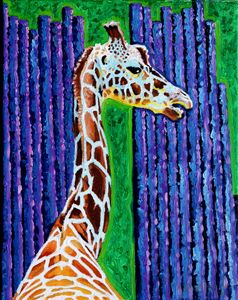 Buying Hand painted Batik Giraffes design