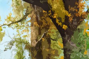 Autumn Trees 8 - Paintings by John Lautermilch