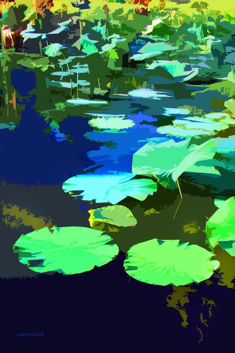 Patterns on the Pond - Paintings by John Lautermilch