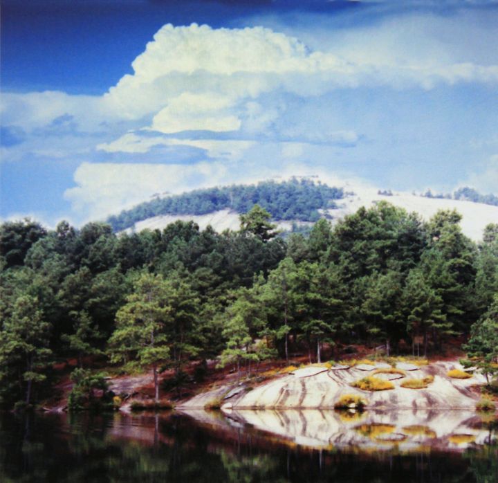Stone Mountain Georgia two - Paintings by John Lautermilch