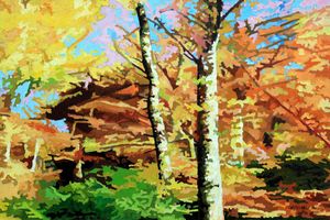 Autumn's Spectacular Display - Paintings by John Lautermilch