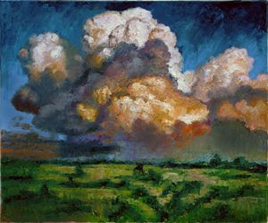 Clouds Over the Prairie - Paintings by John Lautermilch