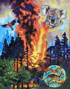 Australia On Fire - Paintings by John Lautermilch