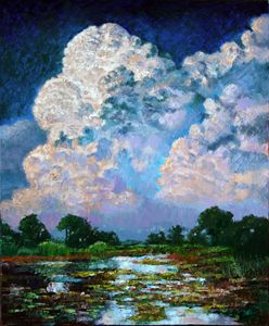 Billowing Clouds - Paintings by John Lautermilch