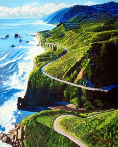 The Beauty Along HWY 1 - Paintings by John Lautermilch