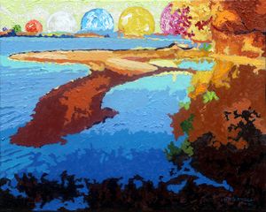 Island of Consciousness - Paintings by John Lautermilch