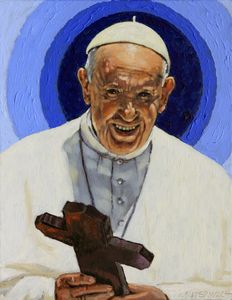 Pope Francis - Paintings by John Lautermilch