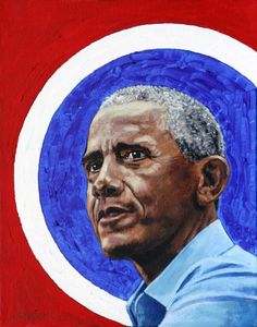 Barack Obama - Paintings by John Lautermilch