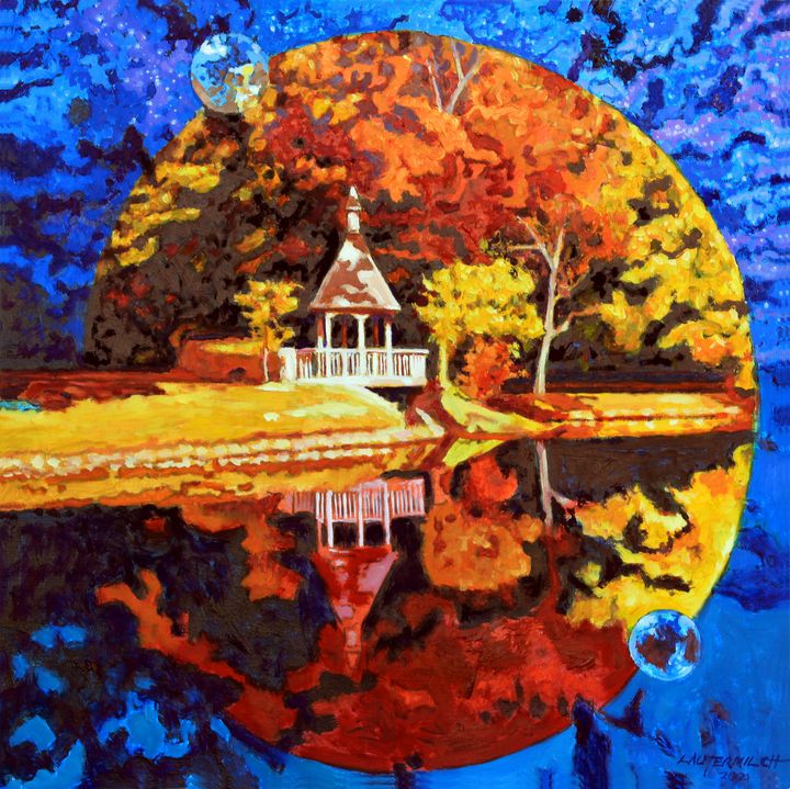 Autumn Orbit - Paintings by John Lautermilch