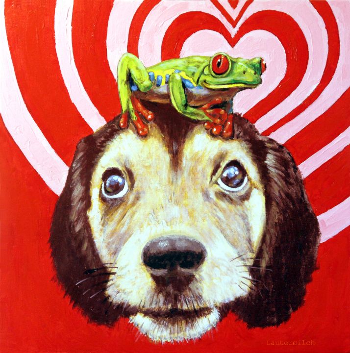 Puppy Love - Paintings by John Lautermilch