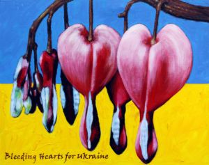 Bleeding Hearts for Ukraine - Paintings by John Lautermilch