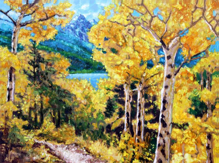 Golden Path - Paintings by John Lautermilch