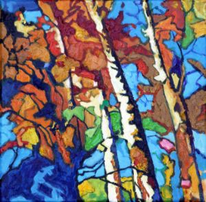 Autumn Tree Patterns - Paintings by John Lautermilch